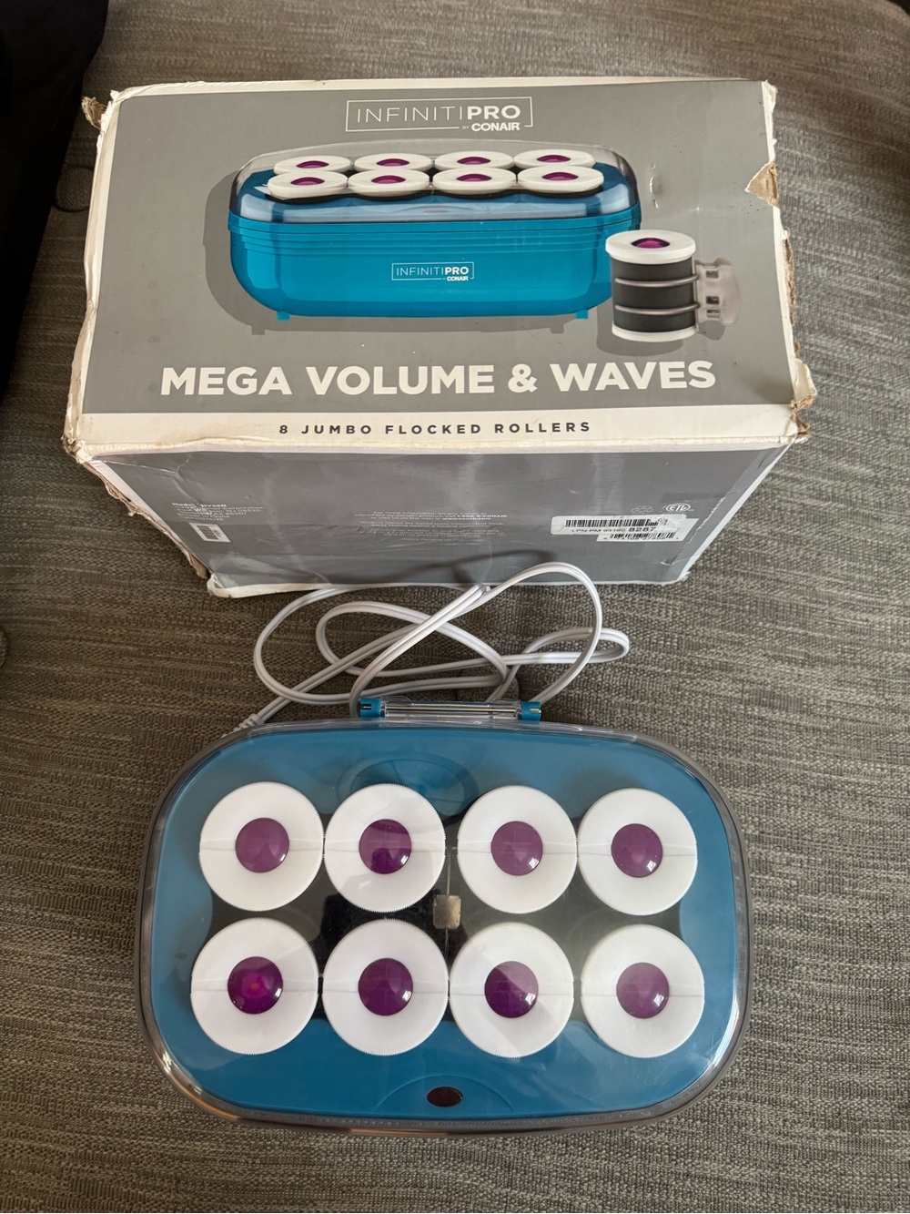 Conair InfinitiPRO Mega Volume & Waves Jumbo Roller Set - Blue